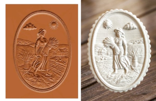 画像1: 野原  *springerle cookie stamp (1)