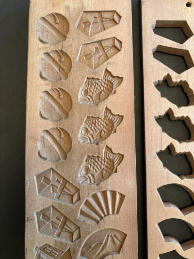 画像1: 鯛*灯籠*鈴*筍*扇etc /菓子木型.