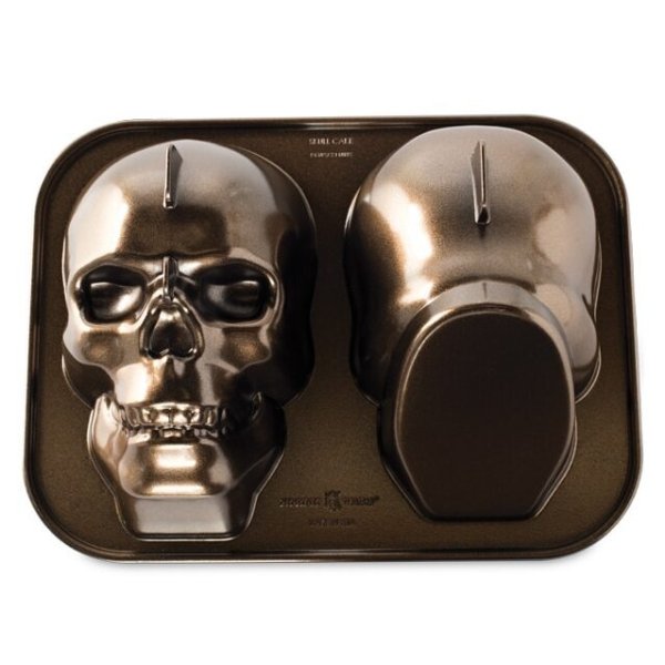 画像1:  骸骨＜3-D＞Haunted Skull Cake Pan (1)