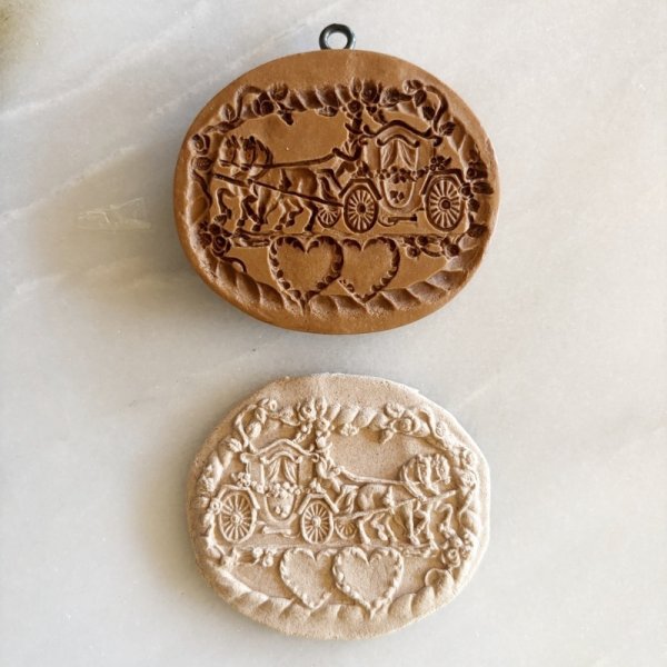 画像1: 馬車＜ウエディング＞Wedding coach with hearts /cookie mold  by anis-paradies  (1)