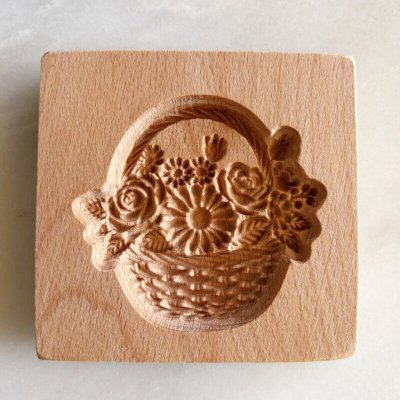 画像2: 花かご/Flower Basket *wood gingerbread cookie mold