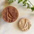 画像1: アヒルとお花 *wood cookie stamp (1)