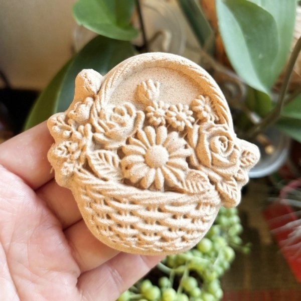 画像5: 花かご/Flower Basket *wood gingerbread cookie mold (5)