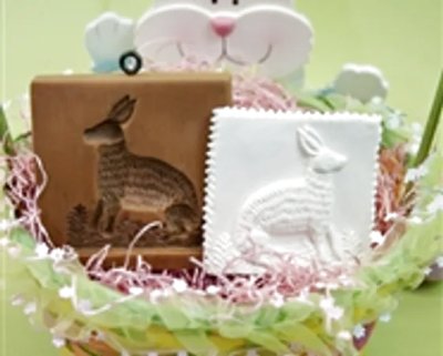 画像3: うさぎ*Bunny Rabbit /springerle cookie mold 