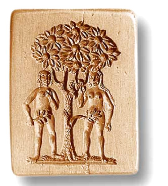 画像1: アダムとイブ* Adam and Eve circa 1750 /springerle cookie mold  (1)