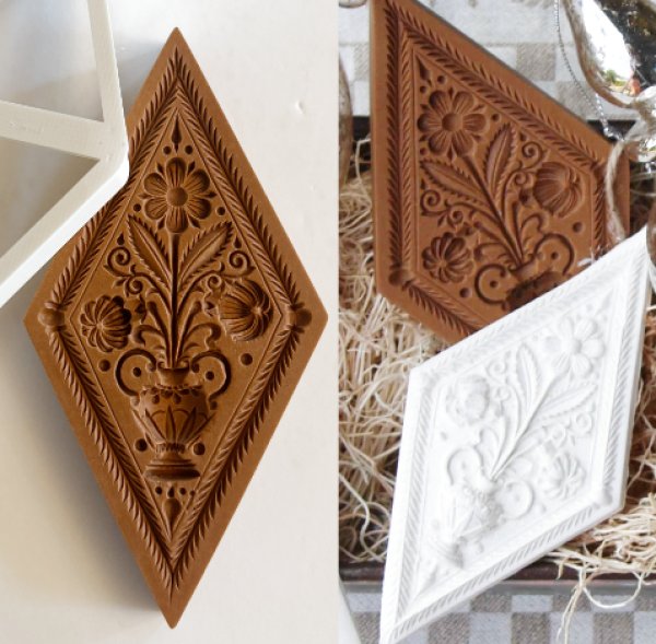 画像1: 生命の木 *Diamond Tree of Life+カッター付き /springerle cookie mold  (1)