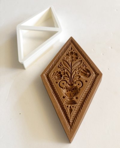 画像1: 生命の木 *Diamond Tree of Life+カッター付き /springerle cookie mold 