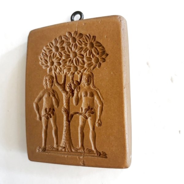 画像3: アダムとイブ* Adam and Eve circa 1750 /springerle cookie mold  (3)