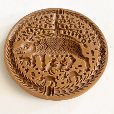 画像2: 猪とウリ坊 *Wild Sow Pig with young piglets /springerle cookie mold