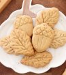 画像5: どんぐり＆葉っぱ *wood gingerbread cookie mold (5)