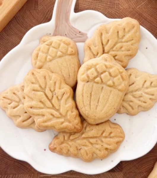 画像5: どんぐり＆葉っぱ *wood gingerbread cookie mold (5)