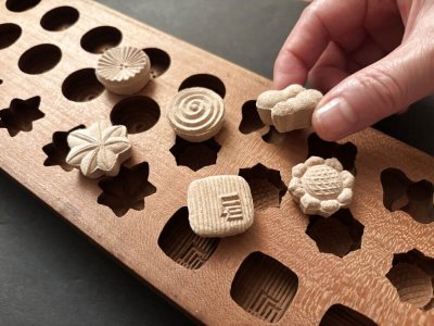 画像2: ひまわり*瓢箪*葉っぱ*渦巻きetc /菓子木型.