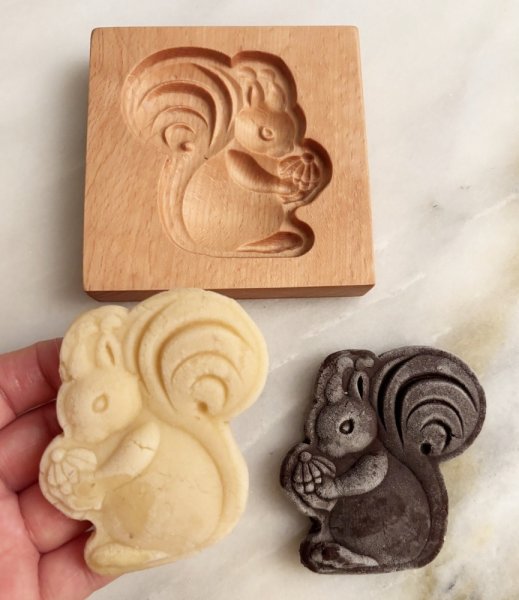画像3: りす＆どんぐり /wood gingerbread cookie mold (3)