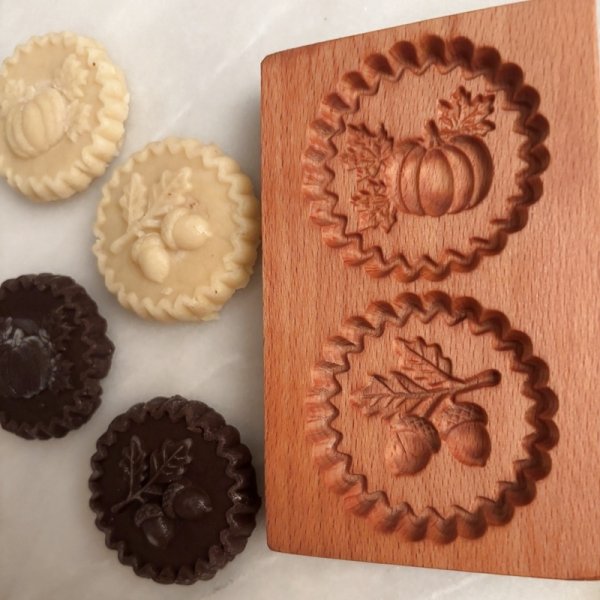 画像4: かぼちゃ＆どんぐり /wood gingerbread cookie mold (4)