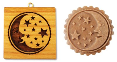 画像2: 月と星 /cookie mould from Germany