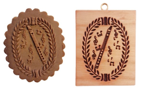 画像1: フルート /cookie mould from Germany (1)