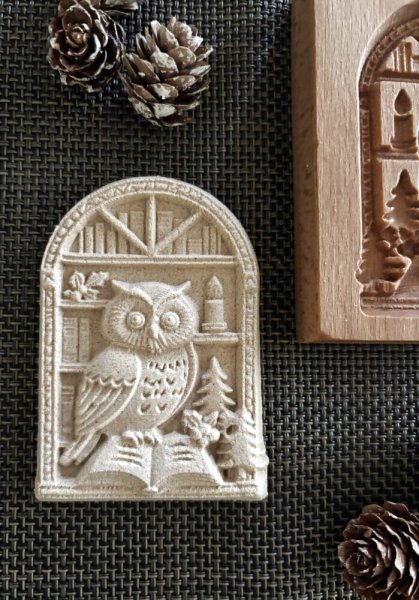画像6: ふくろう*christmas /wood gingerbread cookie mold (6)