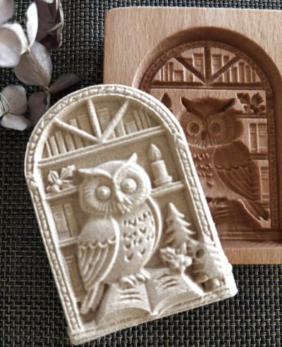 画像2: ふくろう*christmas /wood gingerbread cookie mold