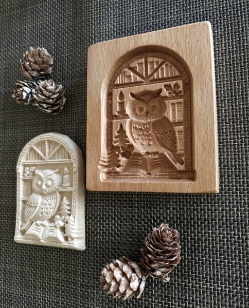 画像5: ふくろう*christmas /wood gingerbread cookie mold (5)