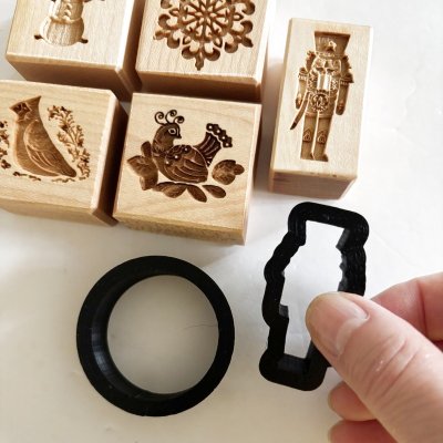 画像2: Winter set<5種類>+カッター付き*wood cookie mold