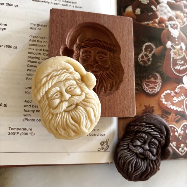 画像2: サンタクロース *Santa Claus /wood gingerbread cookie mold (2)