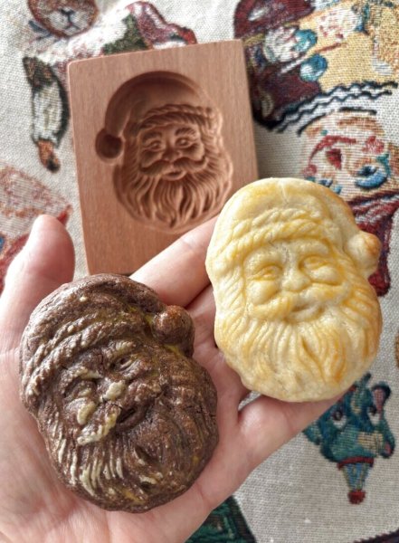 画像6: サンタクロース *Santa Claus /wood gingerbread cookie mold (6)